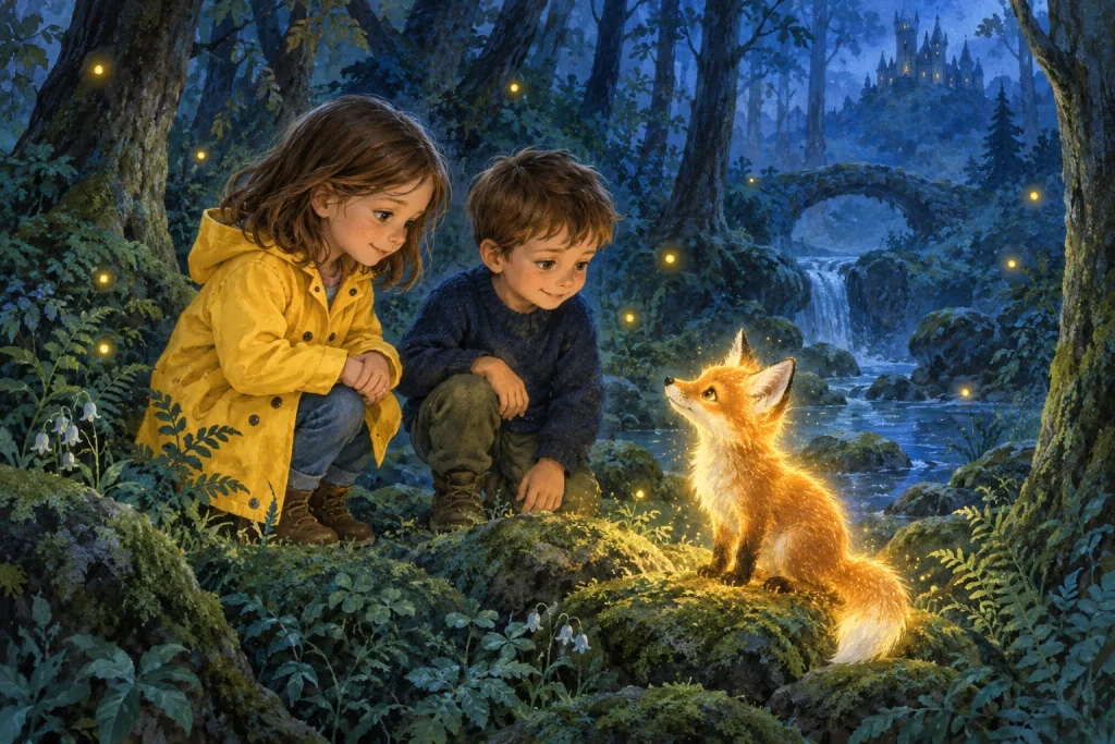 Poranek w zagrodzie — Twoja opowieść — ilustracja książki