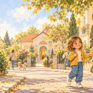 Wielki dzień w przedszkolu — przykładowa ilustracja