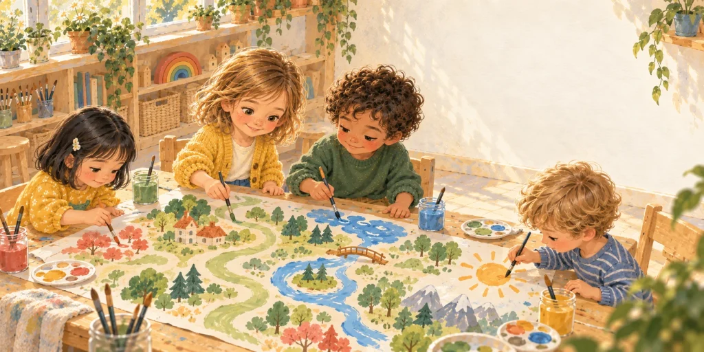 Kraina wszystkich kolorów — ilustracja książki